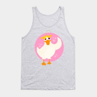 Hand Drawn Funny Duck Tank Top